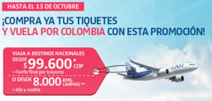promocion aerolinea lan colombia